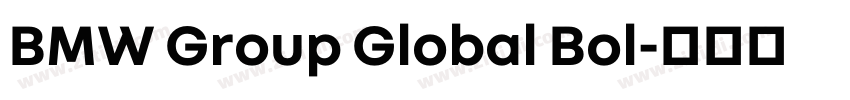 BMW Group Global Bol字体转换
